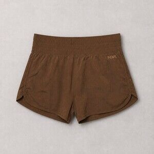 Pink Active XS Brown Polyamide Shorts Elastic Waistband PINK Embroidery